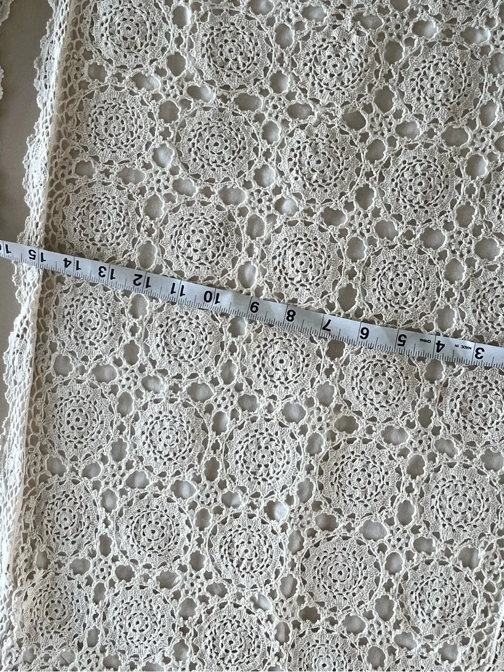 Boho Vintage crochet pillow case set